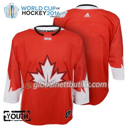 Canada Hockeydrakt Blank World Cup i ishockey 2016 Rød - Barn